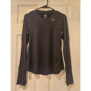 Under Armour Rush Long Sleeve Black Workout Wear Running Breathable Size Medium